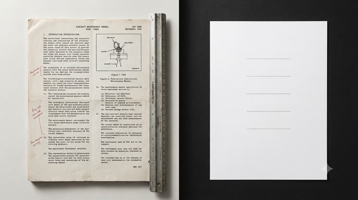 Ein Flugzeughandbuch von 1986 hat meinen Anti-Slop-Skill repariert